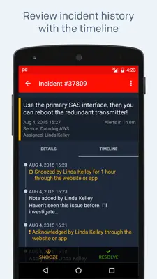 PagerDuty android App screenshot 2